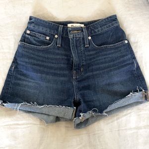Madewell Curvy Denim High Rise Shorts